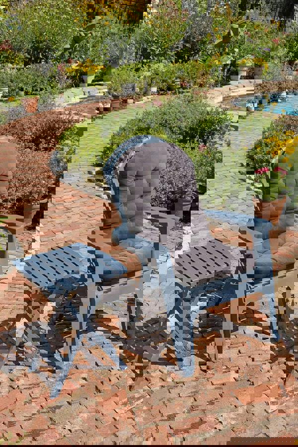 Living and Home 110 X 48cm Outdoor Waterproof Tufted Swing Seat Cushion Garden Chair Cushion