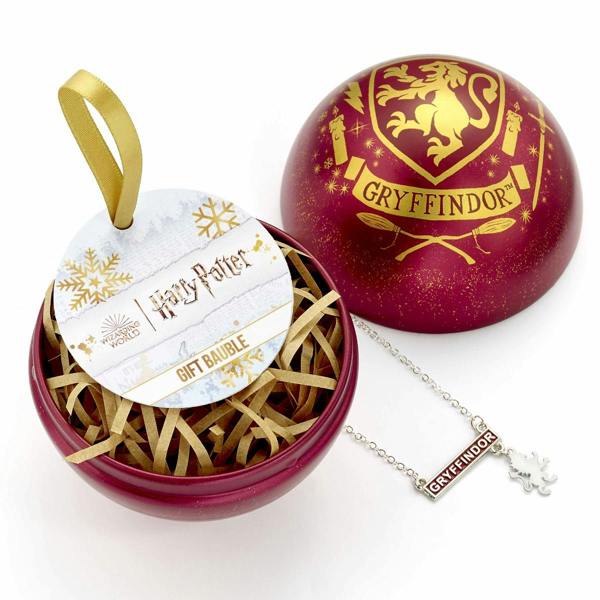 The Carat Shop Harry Potter Gryffindor Gift  Bauble with House Necklace