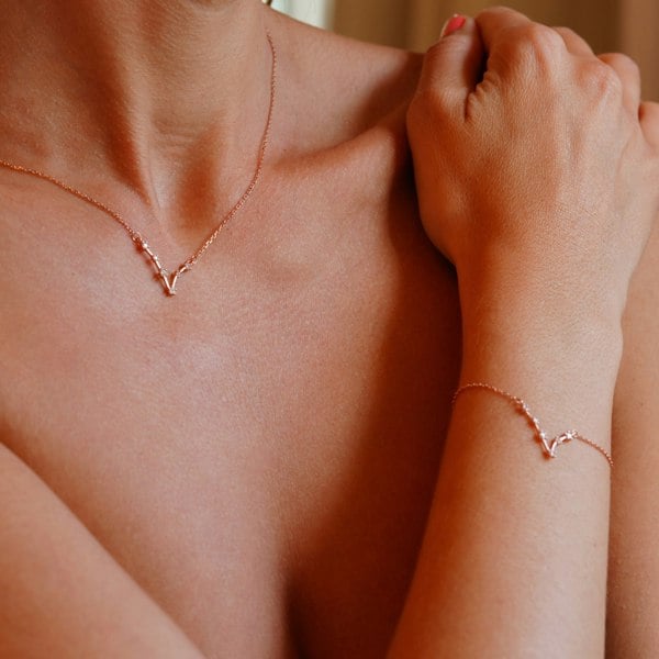 Gold Trip Pisces Zodiac Constellation Necklace