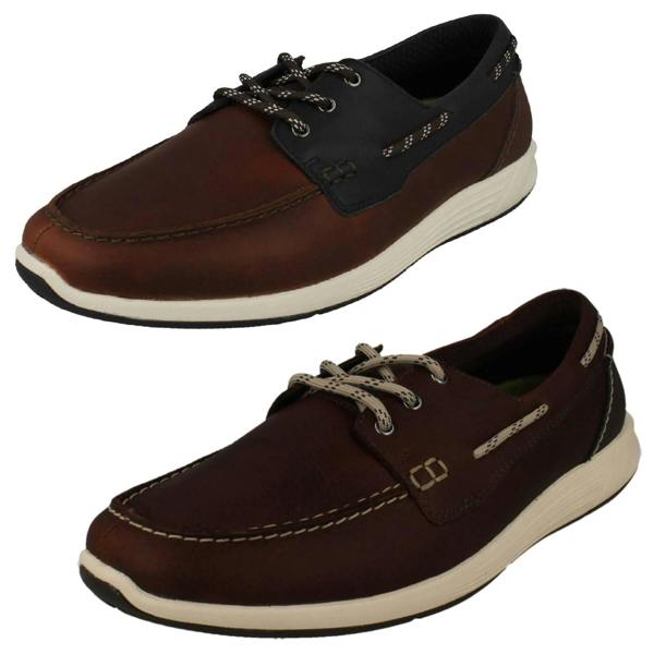 Clarks Mens Clarks Innovative Rock Soled Lace Up Deck Shoes ATL Sail Go