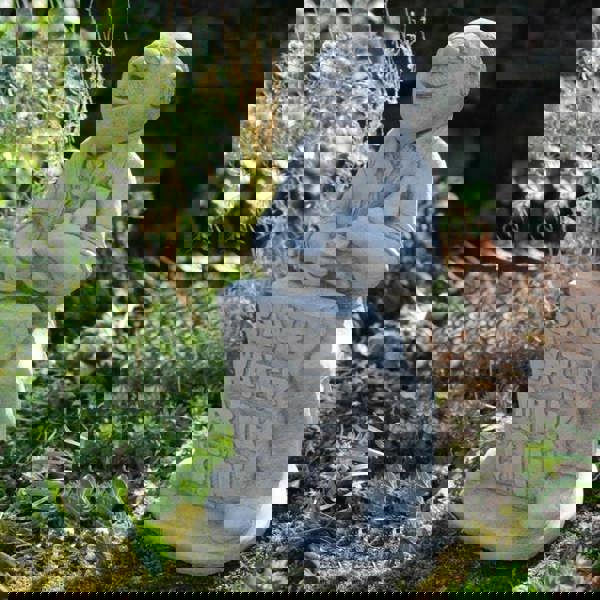 Funny Stone Cast Lawn Sign Gin Man