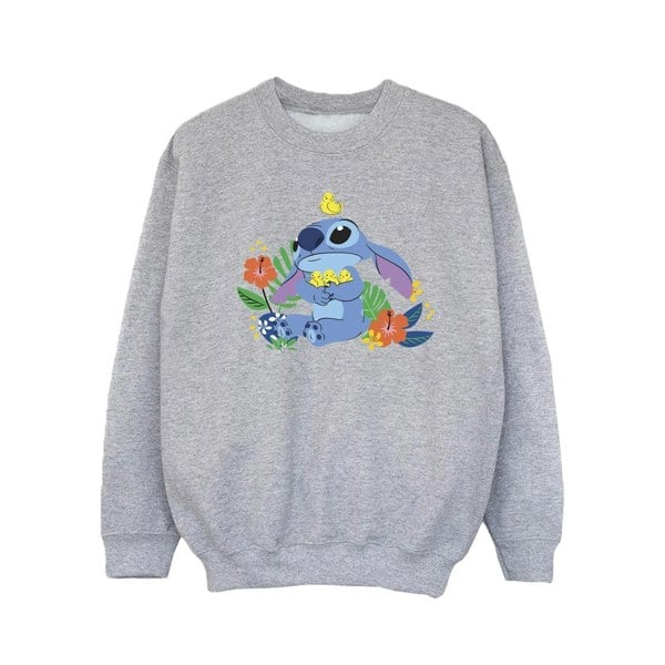 Disney Girls Lilo & Stitch Birds Sweatshirt - Sports Grey