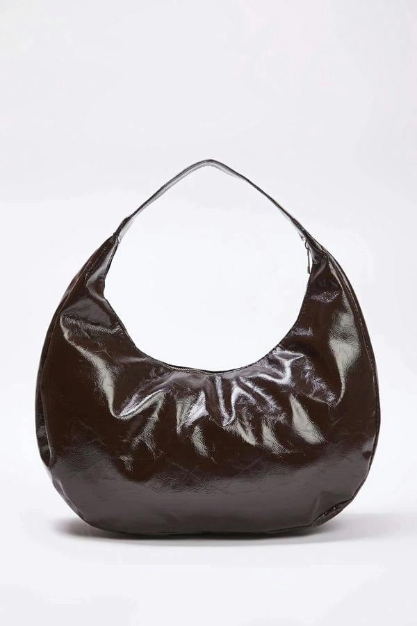 WOVCOR Suede Half Moon Women's Oval Shoulder Bag