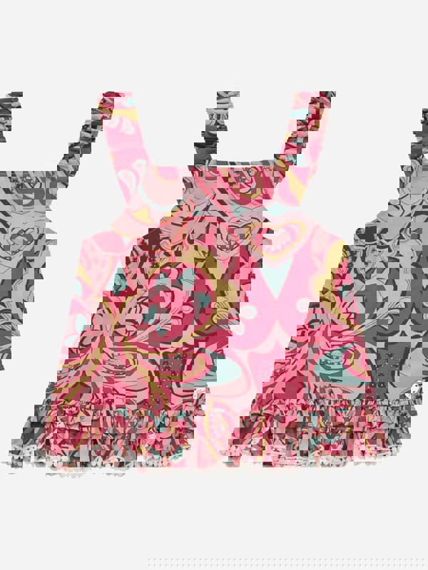 Guess Girls Paisley Sleeveless Top in Pink