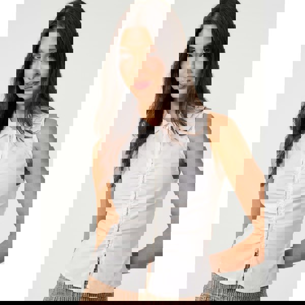 Pink Vanilla Double Zip Sleeveless Top