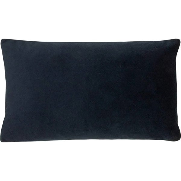 Evans Lichfield Sunningdale Velvet Rectangular Cushion Cover - Midnight