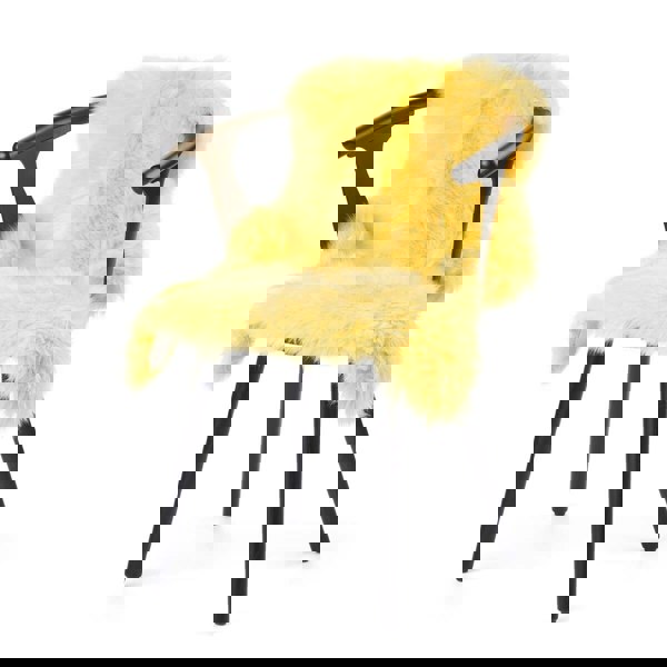 New Zealand Sheepskin | Long Wool | 100 cm Lemon