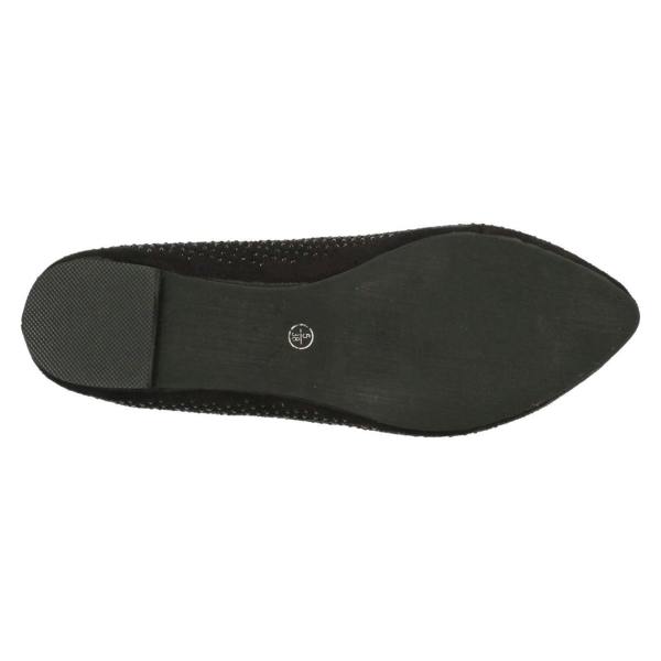 Spot On Ladies Spot On Gem Detailing Casual Shoes