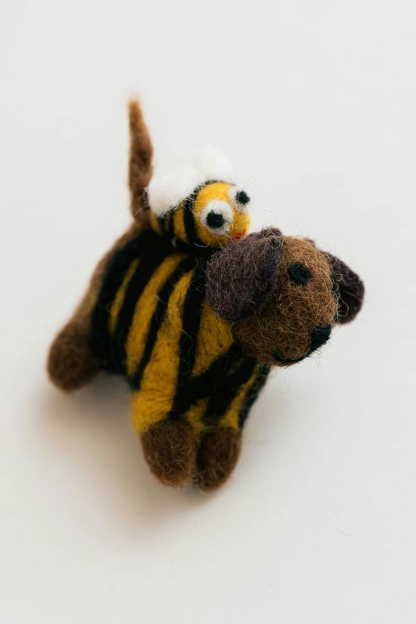 Lily & Me Derek The Dog Felt Keyring