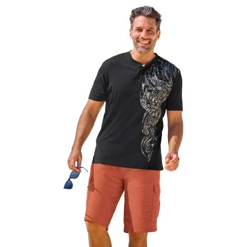 Atlas For Men Mens Microfibre Cargo Shorts - Terracotta