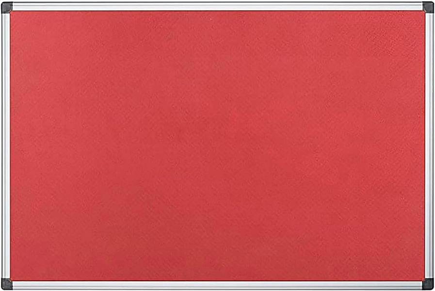 KAV 60 cm x 45cm Aluminium Frame Felt Notice Pin Board - Notice Board Bulletin Frame for Office, School, Bedroom, Memo, and Home