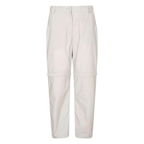 Mountain Warehouse Womens/Ladies Quest Zip-Off Hiking Trousers - Light Grey - 