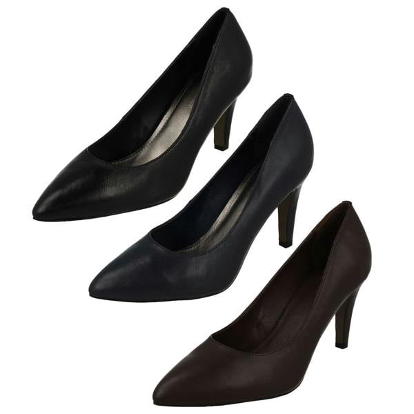 Leather Collection Ladies Leather Collection Court Shoes