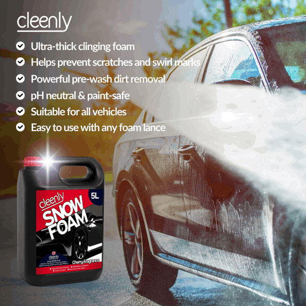 Cleenly Cherry Snow Foam - High Performance Formula with Super Thick Foam 20L