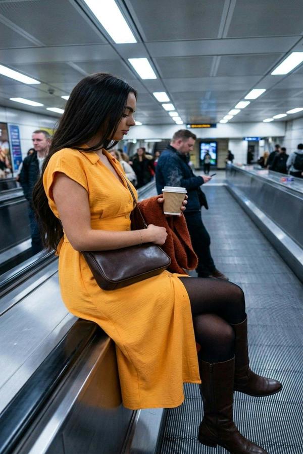 Reeva Button Down Cap Sleeve Midi Dress - Orange