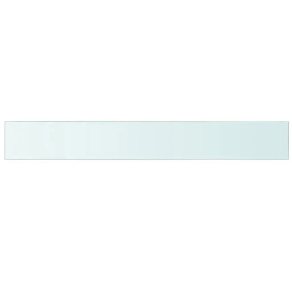 Berkfield Shelves 2 pcs Panel Glass Clear 110x15 cm