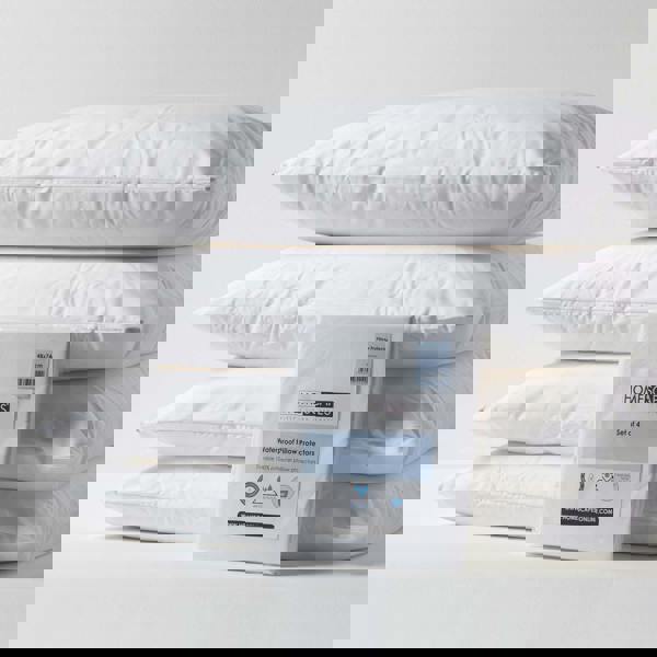 HOMESCAPES Waterproof Pillow Protectors Pack of 4