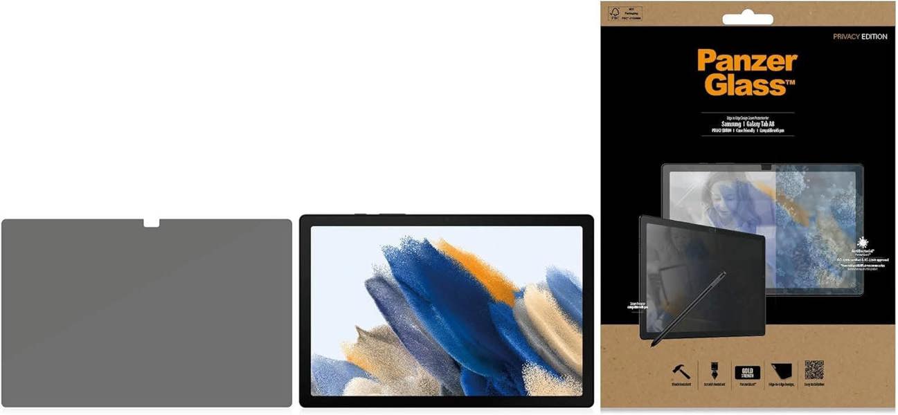 PanzerGlass Panzer Glass Edge to Edge Privacy Screen Protection for Samsung Galaxy Tab A8 10.5" - P7288