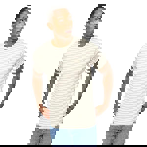 Crosshatch Mens Loppins T-Shirt - Off White - 