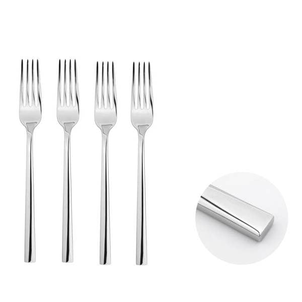 Glim Glam Cutlery Sets Stainless Steel 18/8 Fork 4pc Set Catering Flat 