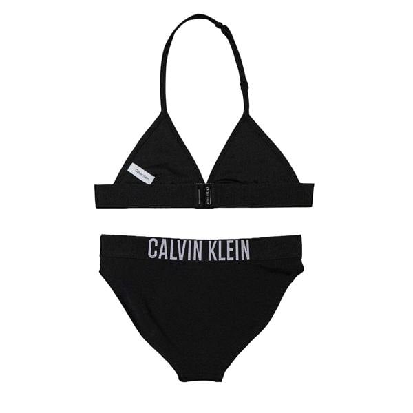 Calvin Klein Girls Triangle Cups Two-Piece Swimsuit - Black - 