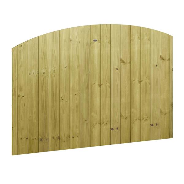 4 pack fence panel dome top tongue & groove fully framed [w.6ft x h.4ft] 1