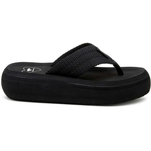 Rocket Dog Sandy Webbing Textile Women's Black Sandals