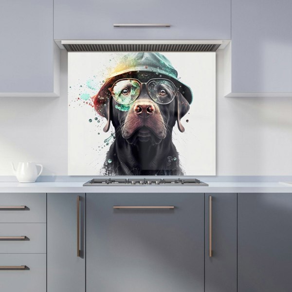 Warren Reed - Designer Splashart Labrador Retriever Dog  Kitchen Splashback