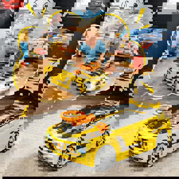 deAO Toys Simulation Racing Car Game Toy for Kids Interactive Driving Game with Steering Wheel, Sound & Lights Perfect Gift