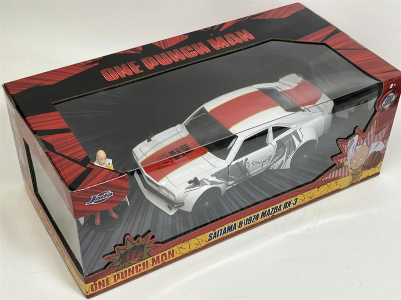 Jada One Punch Man Saitama & 1974 Mazda RX 3 1:24 Scale Jada 253255058