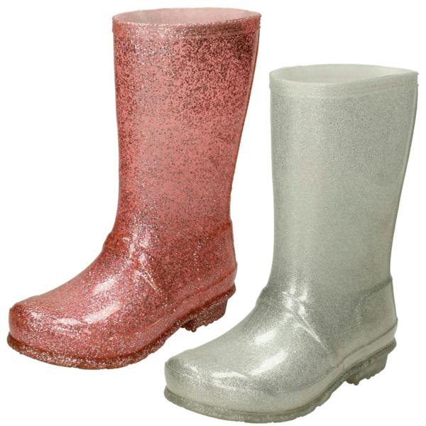 Spot On Girls Spot On Glitter Wellingtons X1253#C