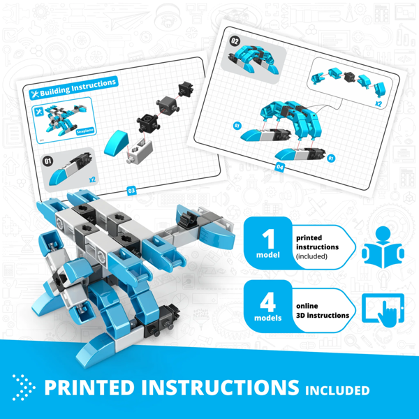 Engino Inventor Mechanics: Acrobatic Plane with 5 bonus models