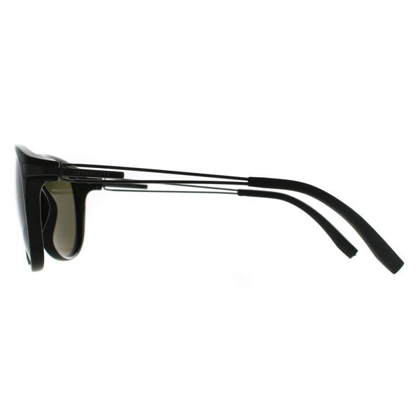 Serengeti Sunglasses Udine 7756 Shiny Black Polarized 555nm Green Photochromic
