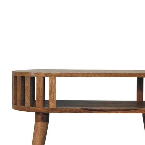Wyld Haus Kailua Slated Mango Wood Open Console Table