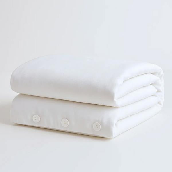 Ethical Bedding Light & Airy Duvet Cover in White (Bamboo)
