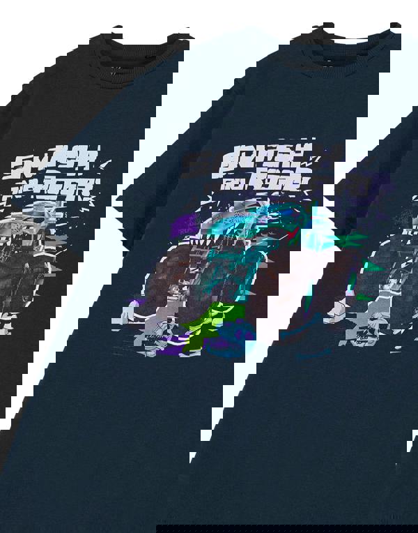 Hot Wheels Boys Blue Smash & Roar Short Sleeved T-Shirt