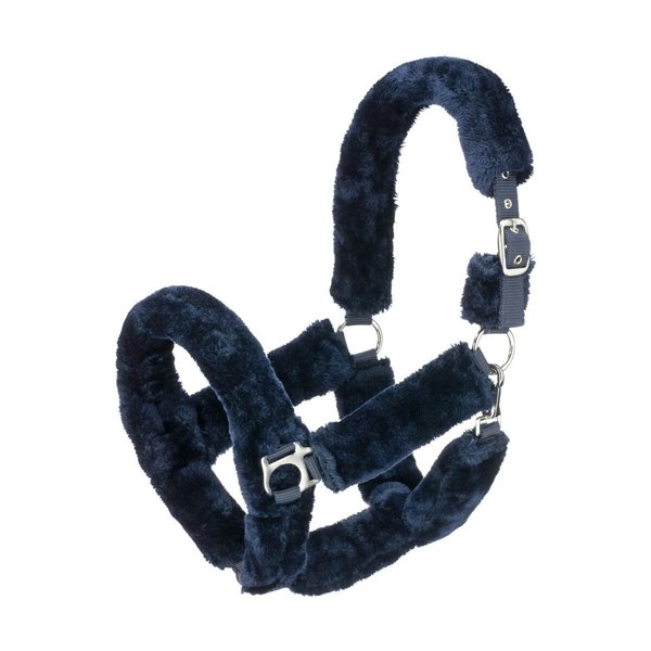 Hy Fab Fleece Horse Headcollar - Navy