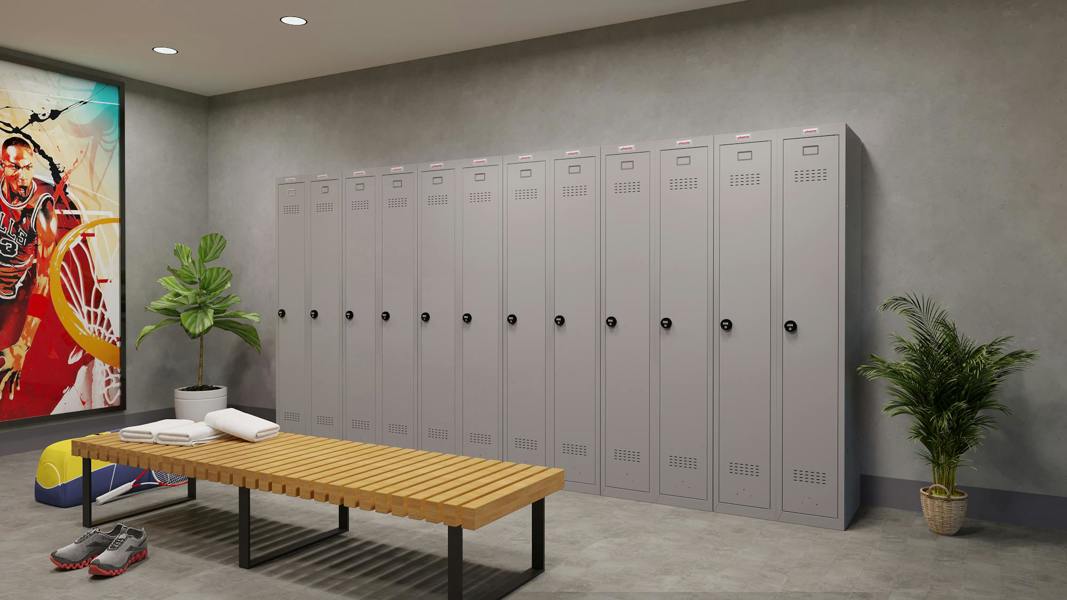 Phoenix Safe Phoenix PL 300D Series PL1133GGC 1 Column 1 Door Personal locker in Grey with Combination Lock