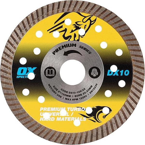 Ox Spectrum Plus Diamond Blade  Universal-Hard  125-22.23mm