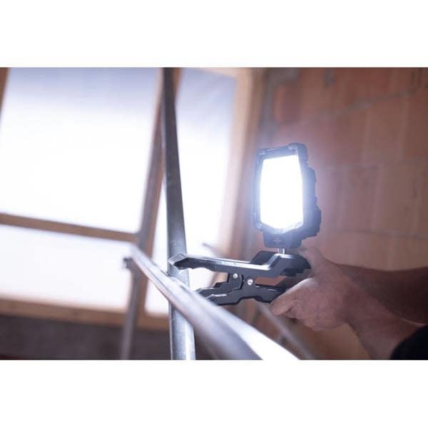 Brennenstuhl Rechargeable LED Work Light With Integrated Clamp - 3800 Lumen