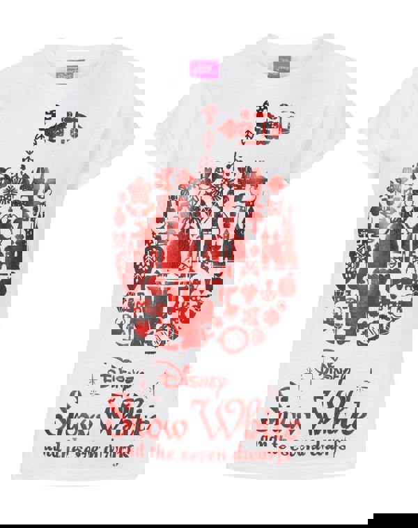 Disney Snow White GirlsWhite Short Sleeved T-Shirt