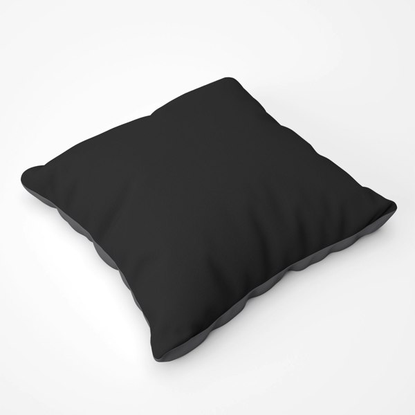 Warren Reed Midnight Black Floor Cushion