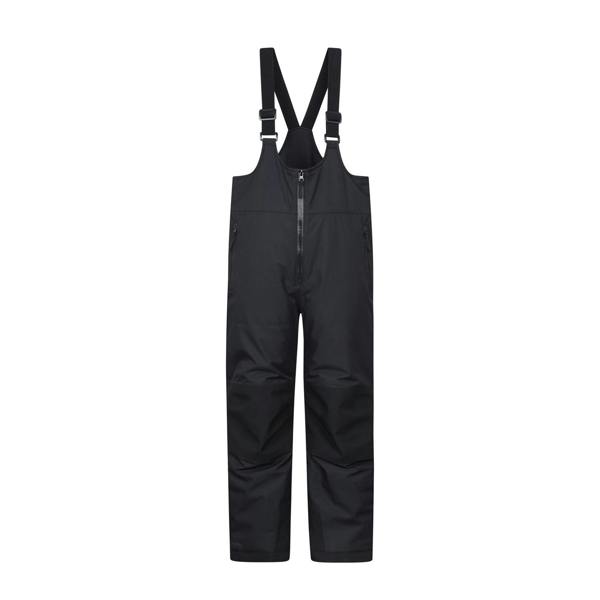 Mountain Warehouse Childrens/Kids Falcon Extreme Waterproof Bib Front Snow Ski Trousers - Black - 