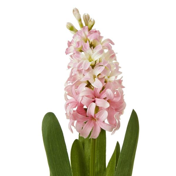 Wyld Haus Set of 3 Artificial Flowers Pink Hyacinth Stems