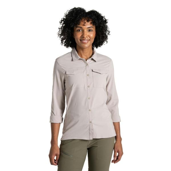 Craghoppers Womens/Ladies NosiLife Pro III Nosilife Long-Sleeved Shirt - Soft Mushroom - 