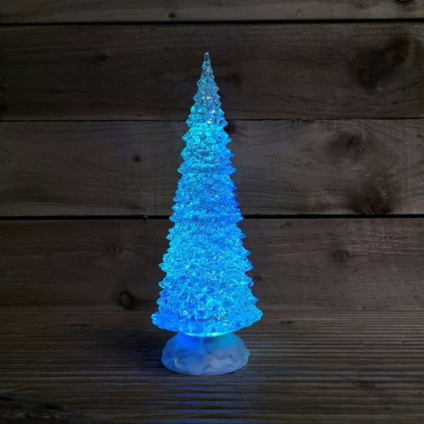 Samuel Alexander 30cm Dual Power Water Spinner Christmas Tree with Timer & Colour Changing LED's