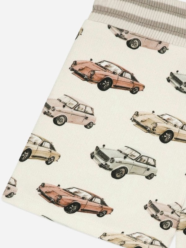 Dolce & Gabbana Kids Dolce & Gabbana Baby Boys Car Print Shorts in Ivory