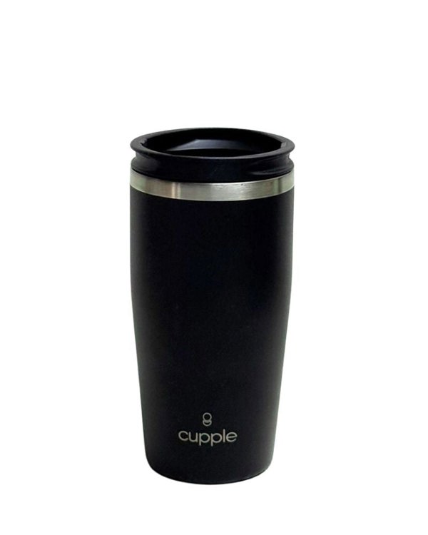 Cupple Black Pepper Coffee Cup + Lid