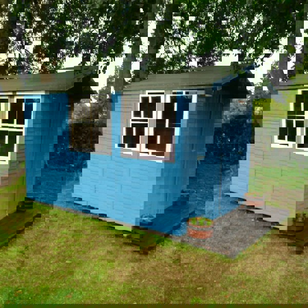 Shire Guernsey 7x10 12mm interlock Clad wooden Shed - Best Shed