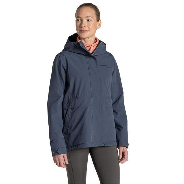 Craghoppers Womens/Ladies National Trust Cinquefoil Waterproof Jacket - Anthracite - 